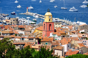 La célèbre ville de Saint Tropez